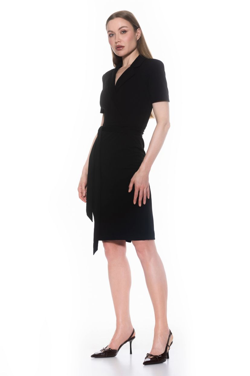 Lynne Midi Sheath Dress With Belt