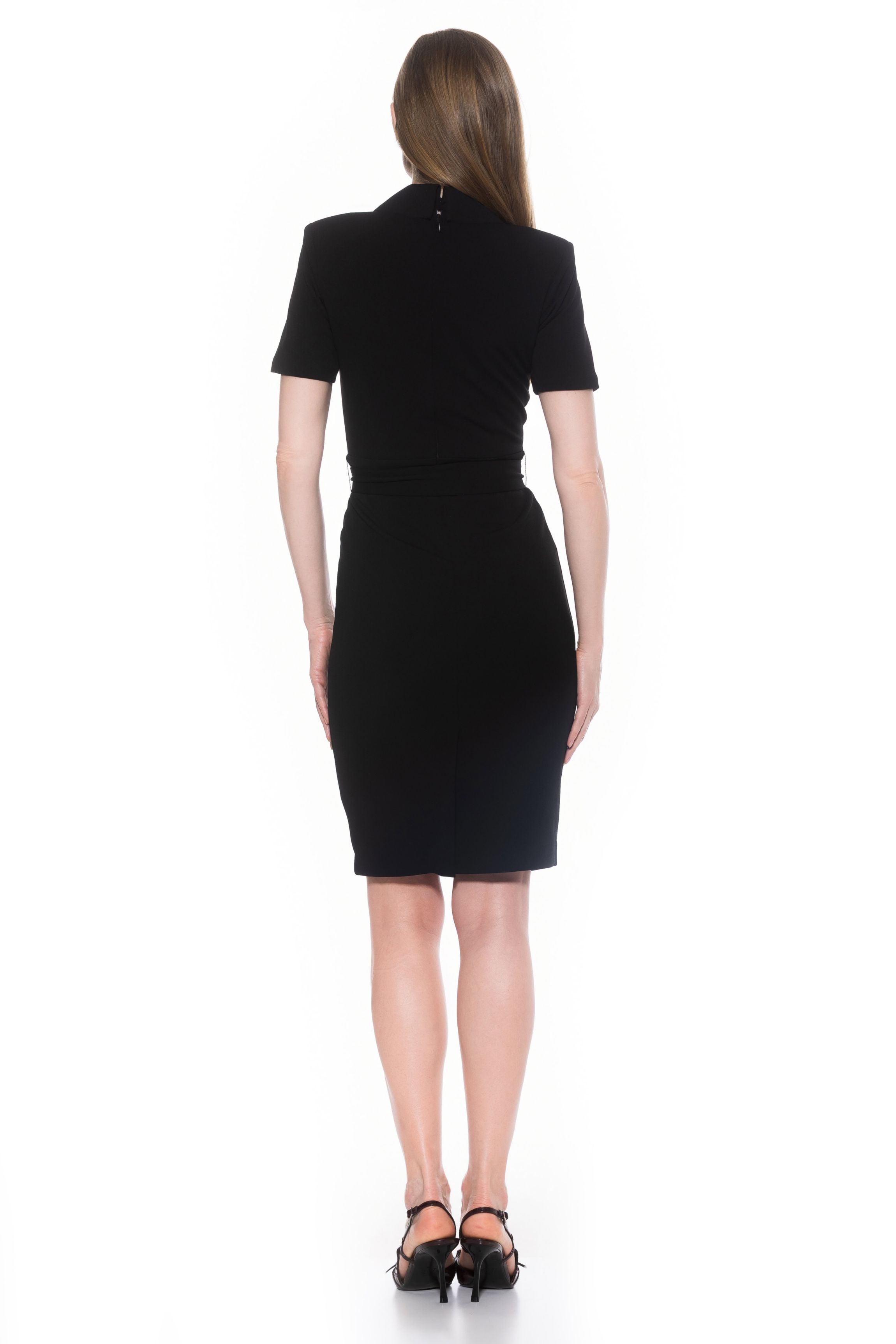 Lynne Midi Sheath Dress With Belt