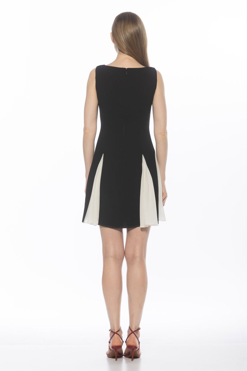 Dianis Boatneck Fit And Flare Dress