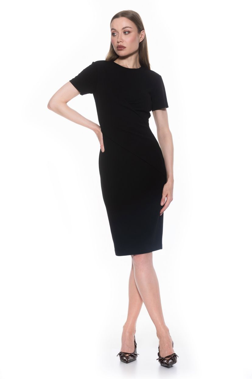 Faith Scoop Neck Midi Dress
