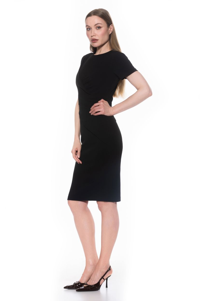 Faith Scoop Neck Midi Dress
