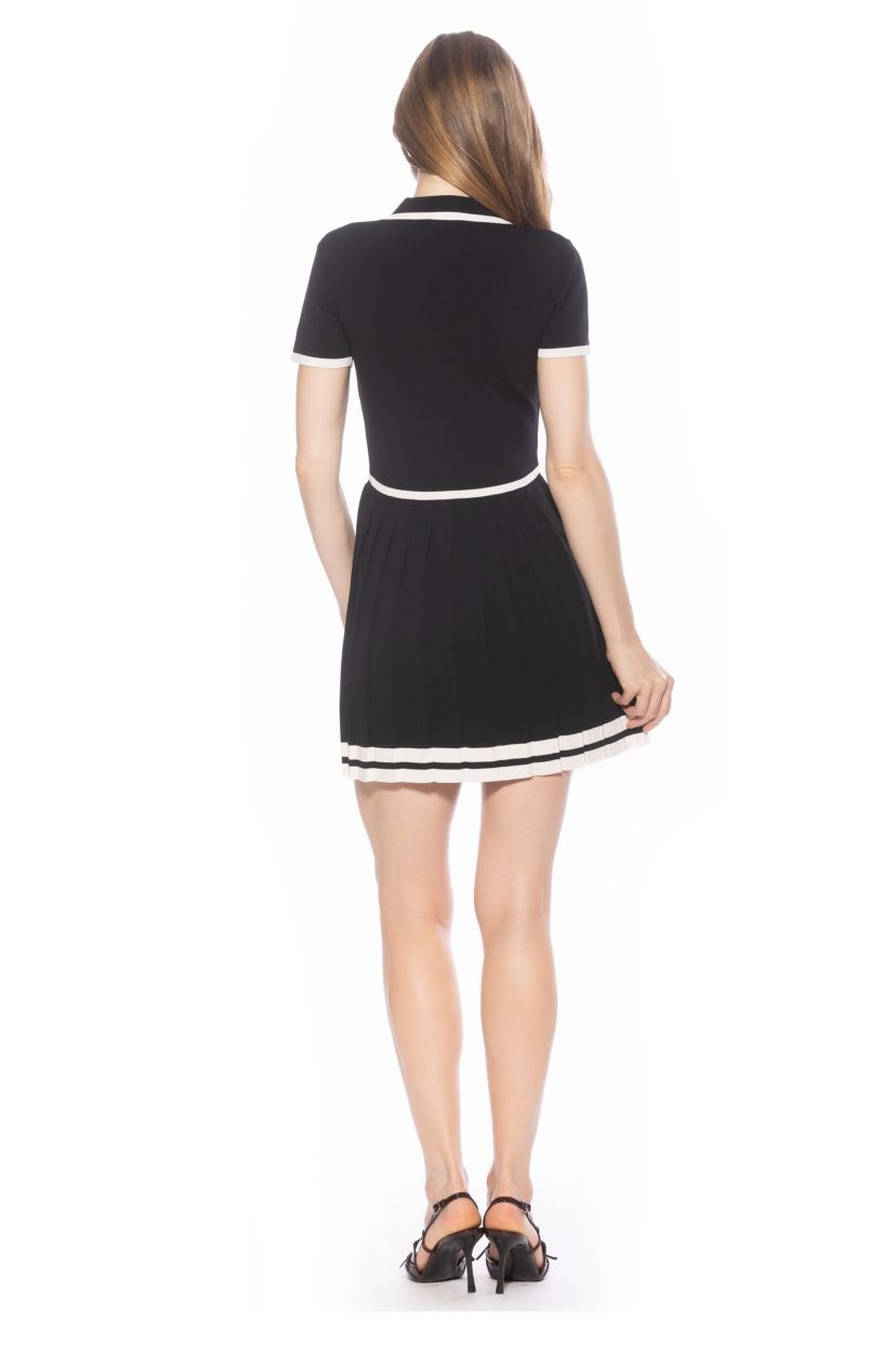 Jasmine Pleated Knit Dress