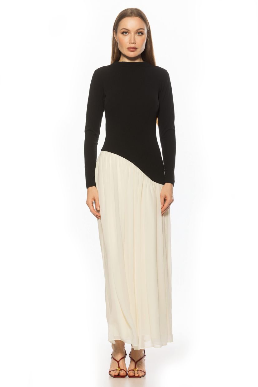 Dakota Crewneck Maxi Gown