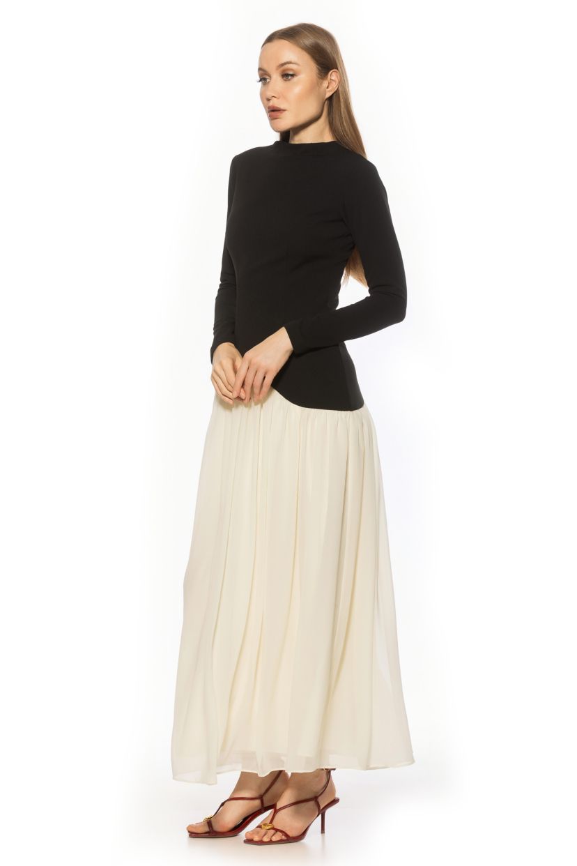 Dakota Crewneck Maxi Gown