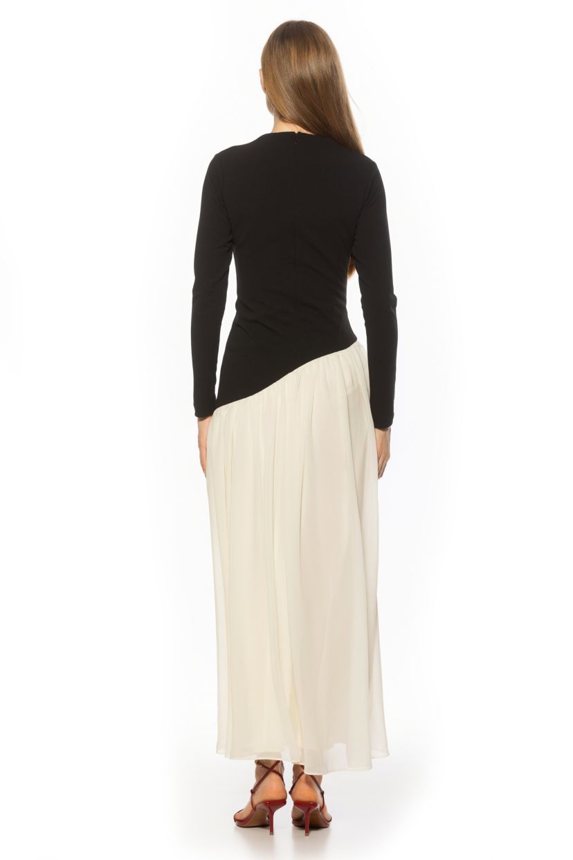 Dakota Crewneck Maxi Gown