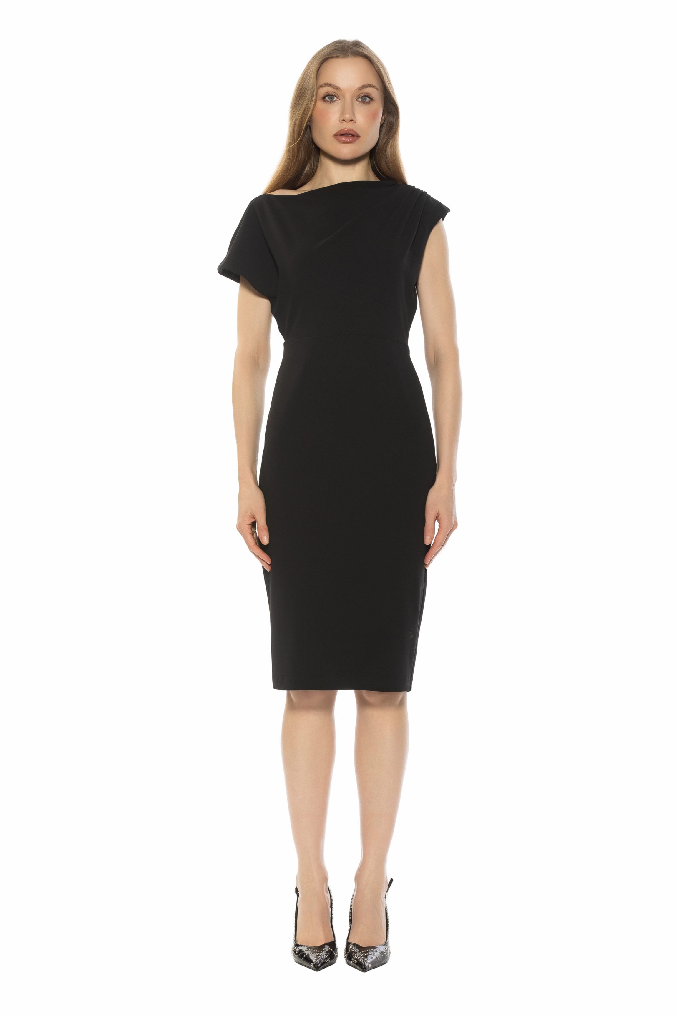 alexia admor scuba midi sheath dress Alexia Admor | Scuba Midi Sheath Dress