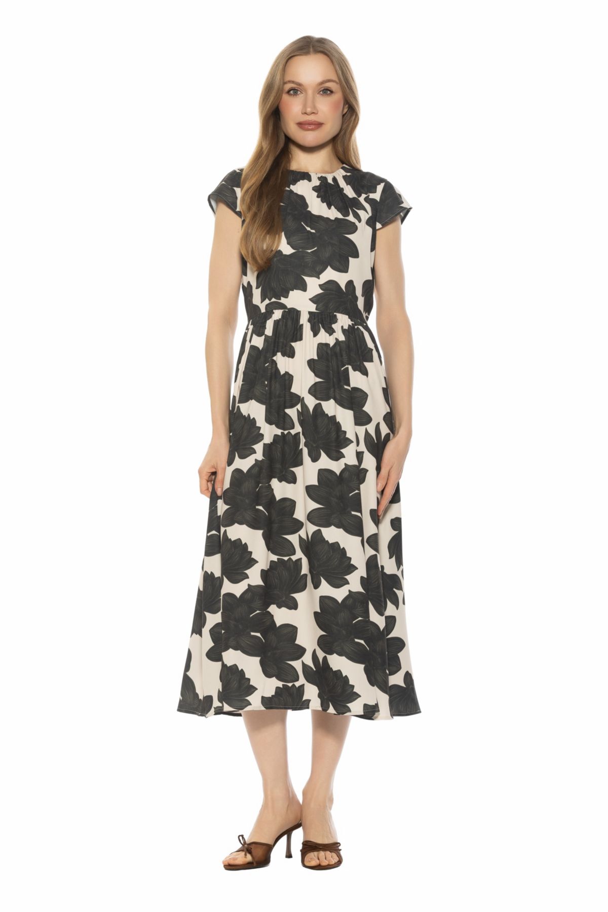 Cassiane Fit And Flare Midi Dress