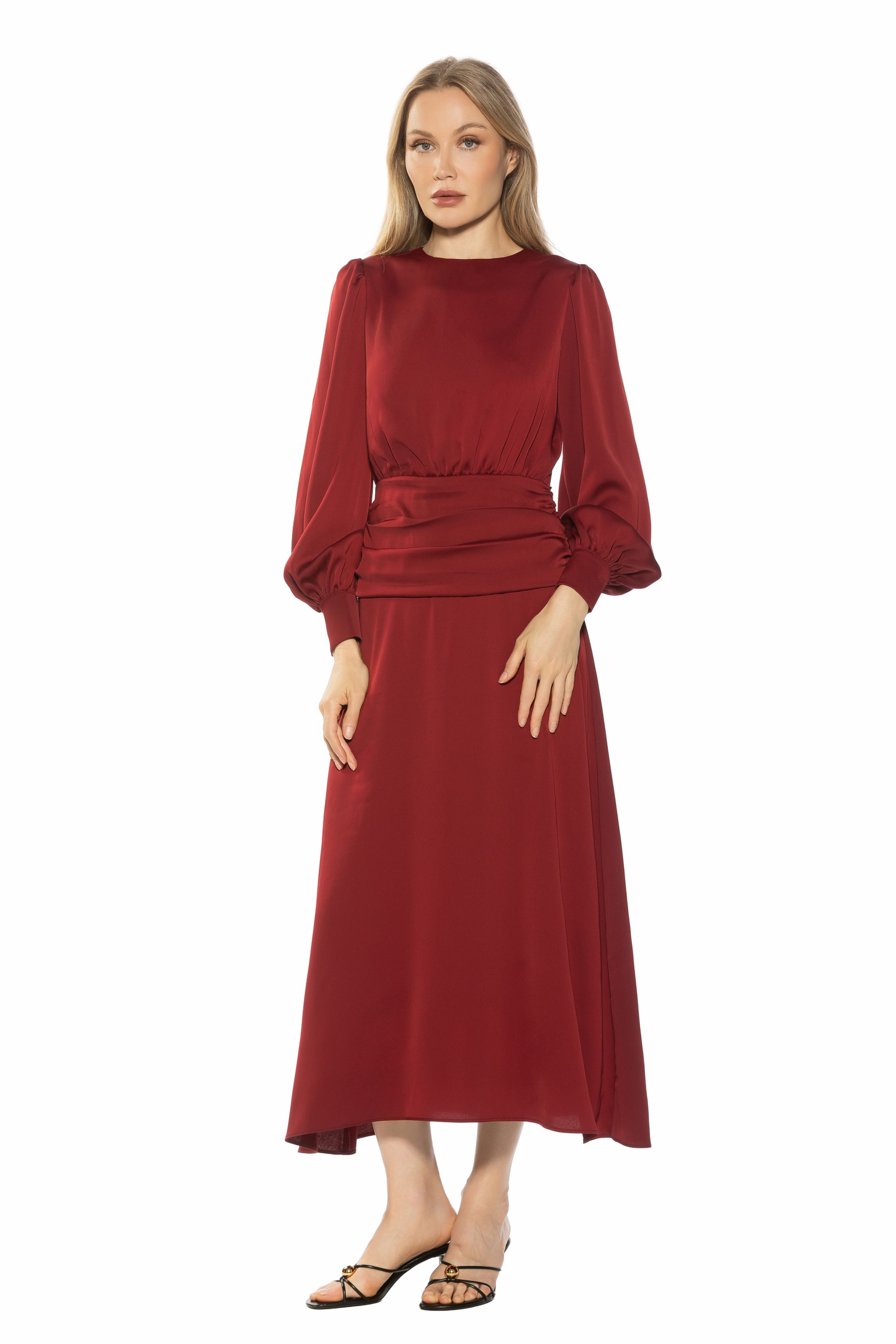 alexia admor bianca collared flare knit dress Women's Dresses YGroup_teresa-v-neck-dress