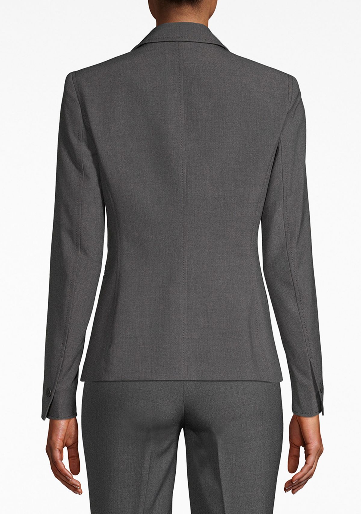 Womens Notch Collar One Button Blazer