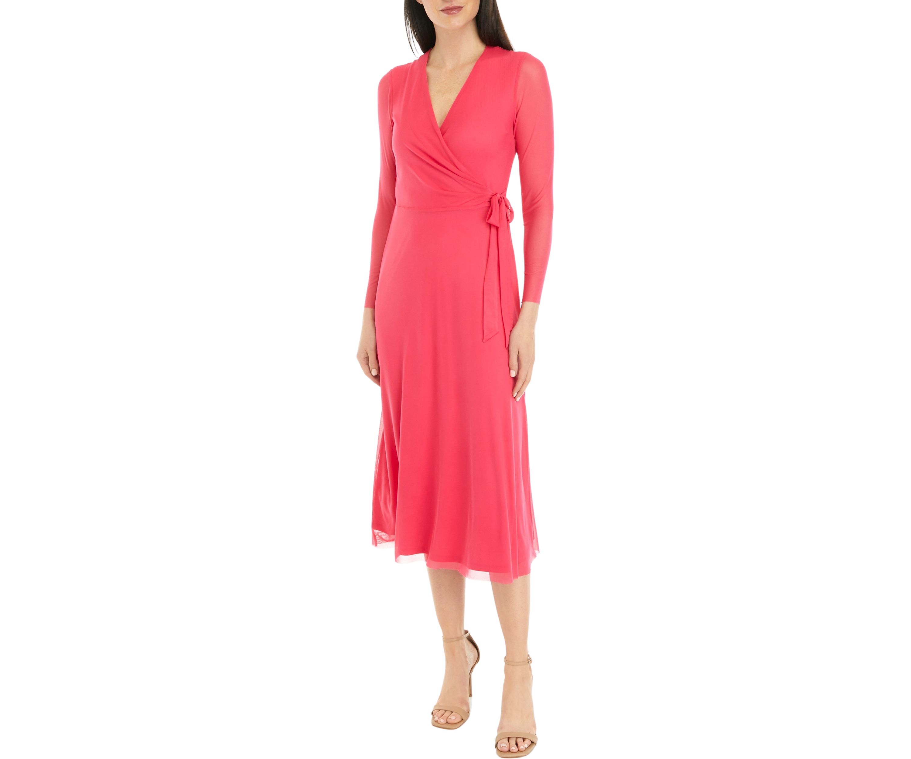 MIDI WRAP DRESS