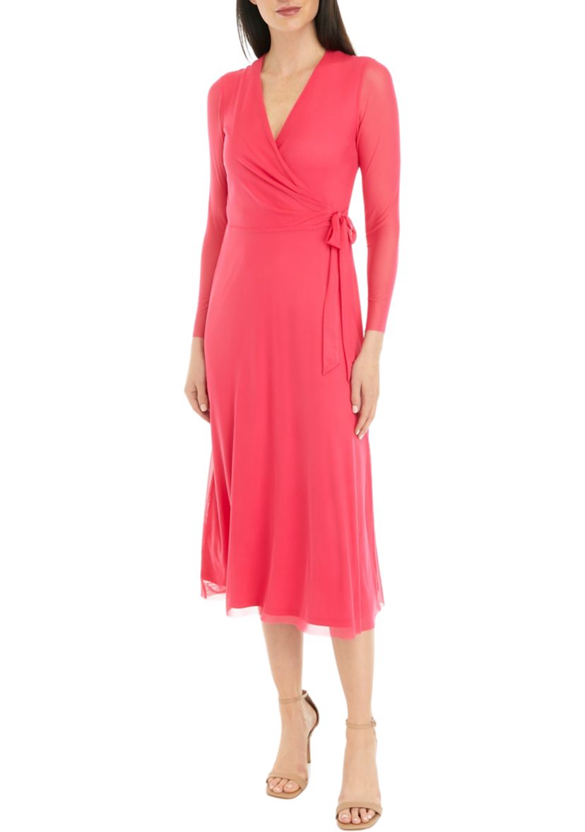 MIDI WRAP DRESS