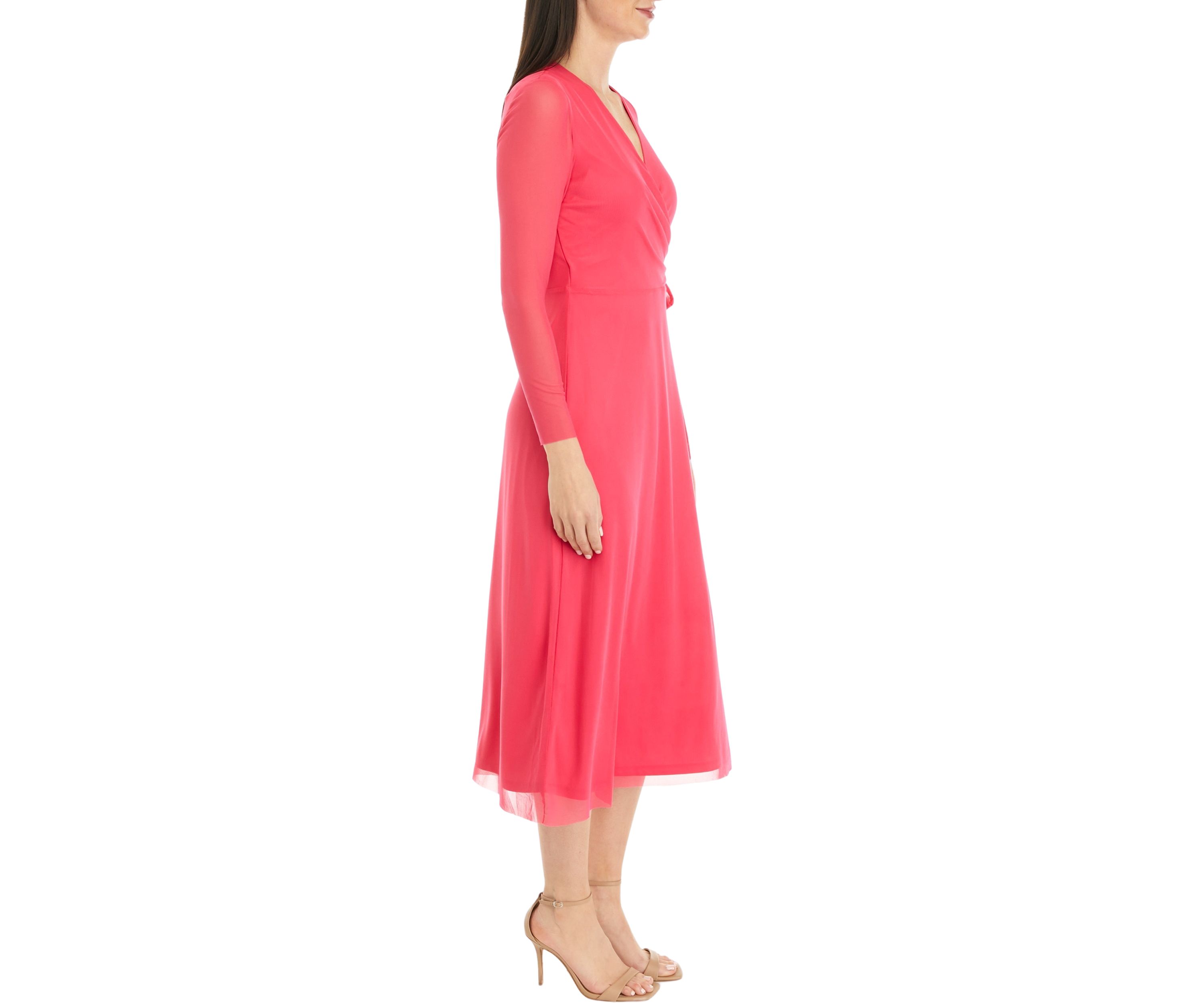MIDI WRAP DRESS