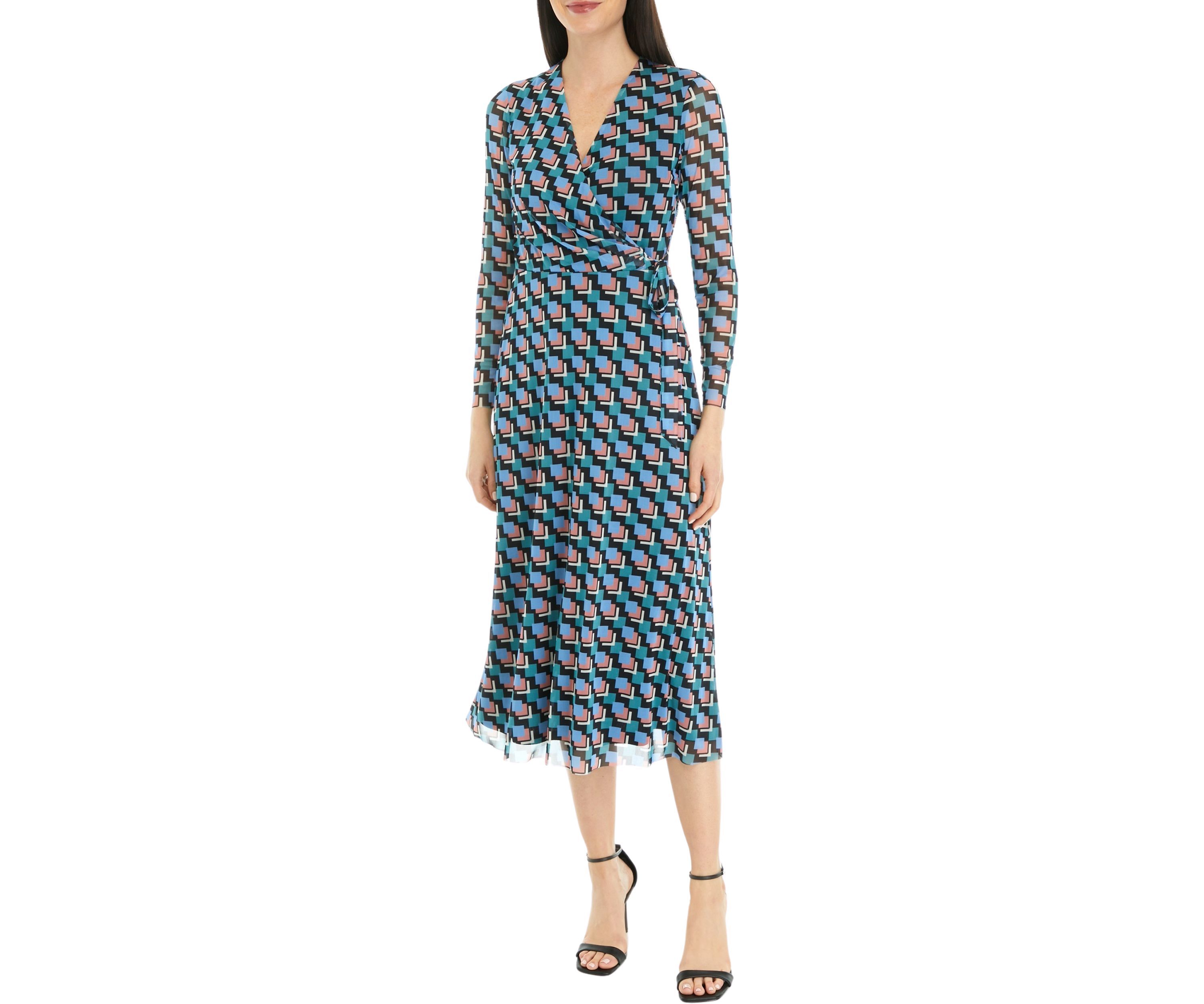MIDI WRAP DRESS