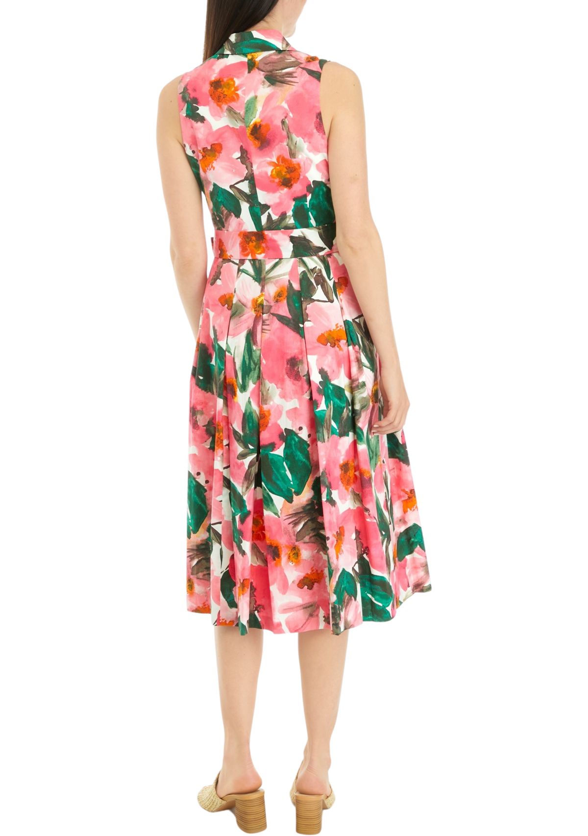 NOTCH COLLAR WRAP W/ FULL SKIRT