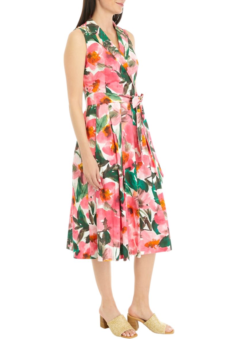 NOTCH COLLAR WRAP W/ FULL SKIRT