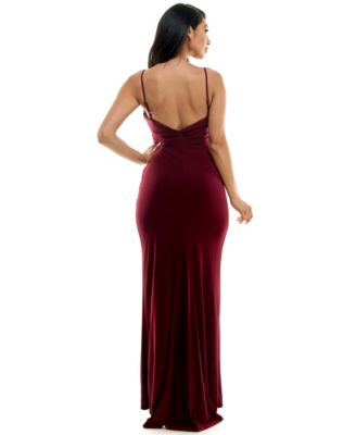 Long Slim Dress With Slit