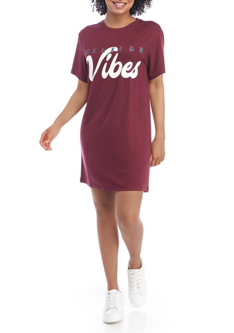 Cold Crush Juniors Weekend Vibes Graphic Dress