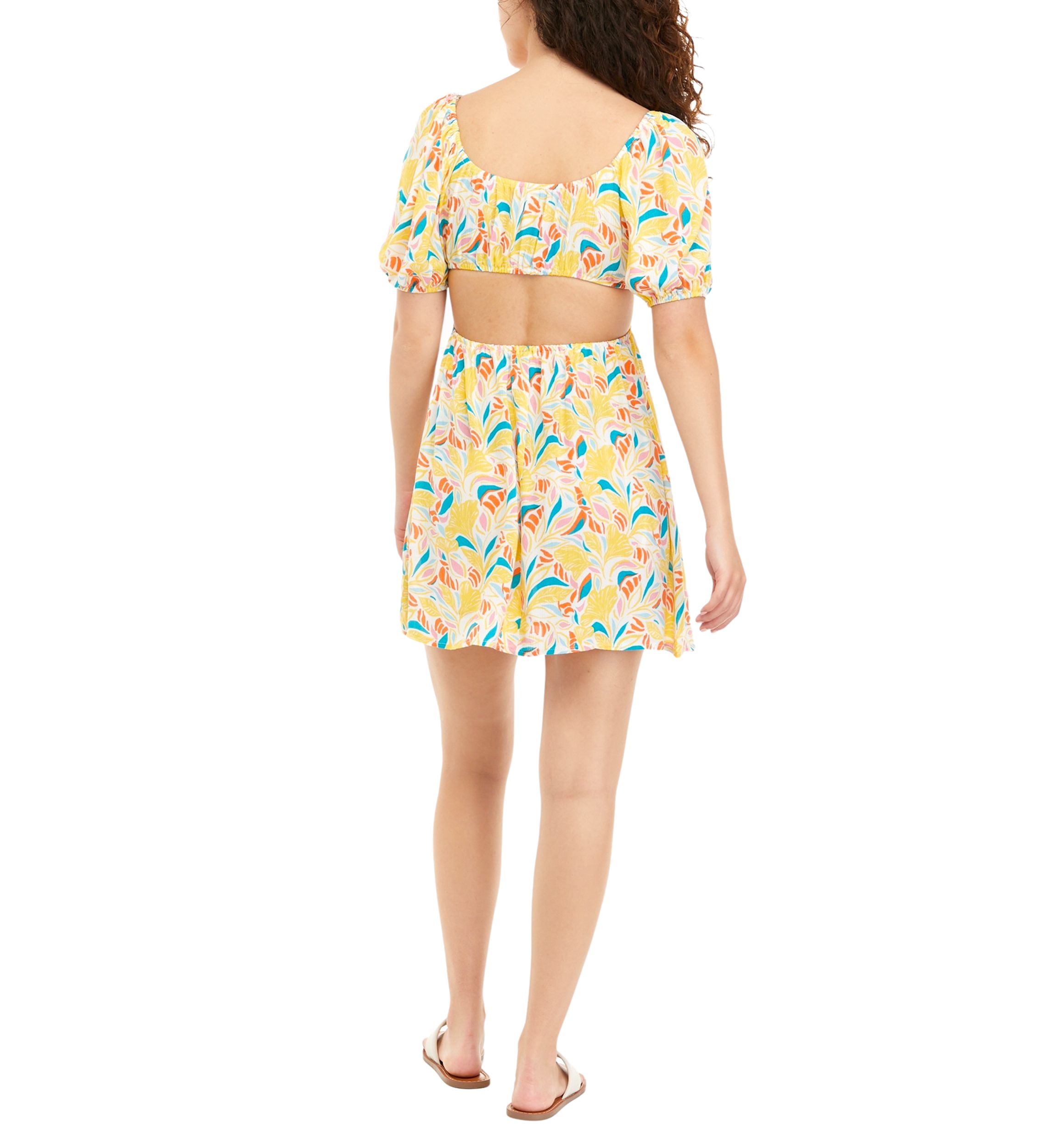 Juniors Deep V Cutout Dress
