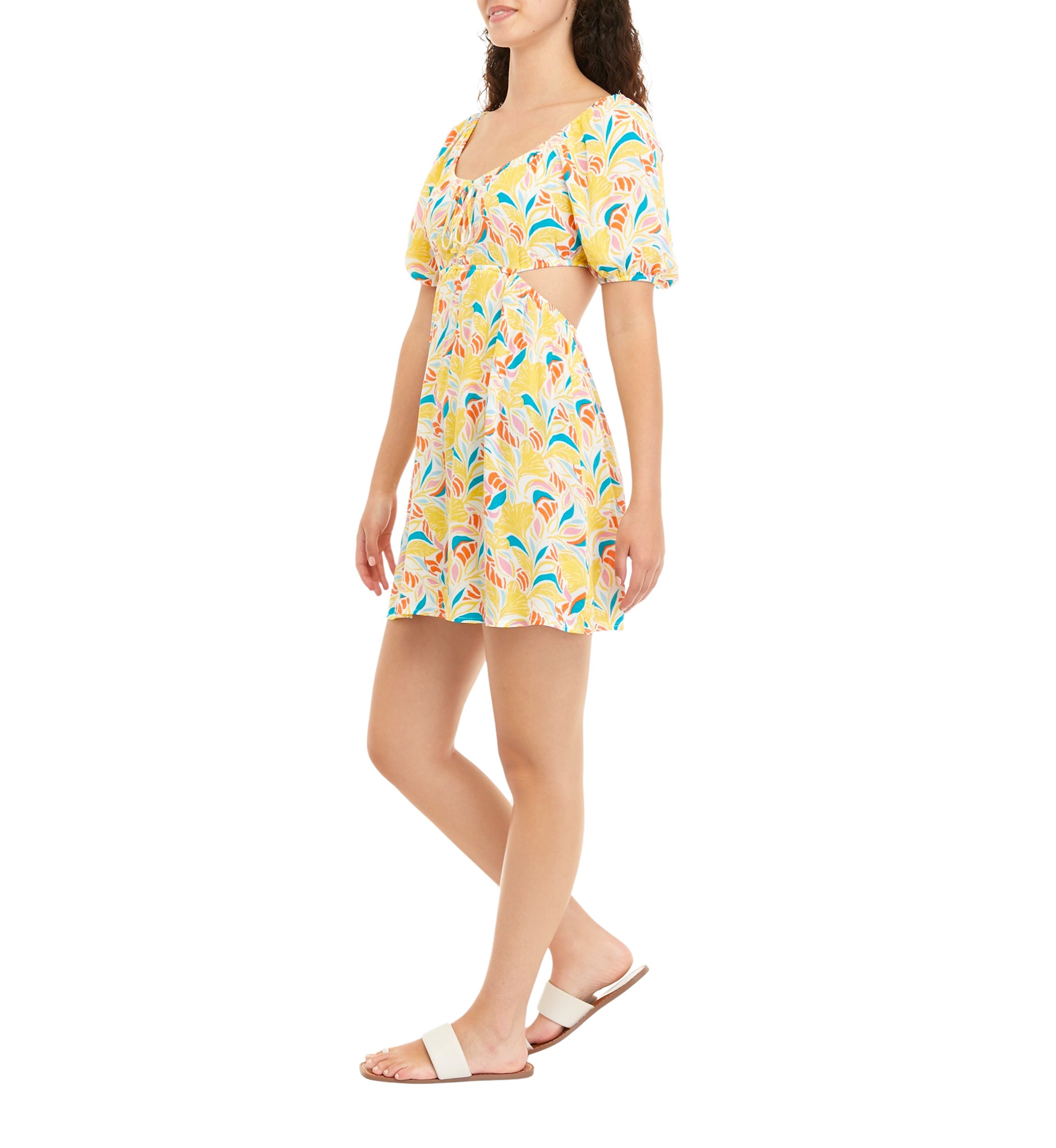 Juniors Deep V Cutout Dress