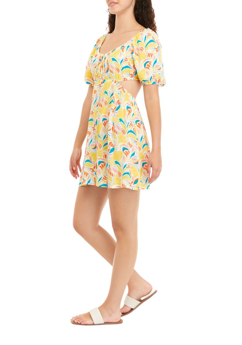 Juniors Deep V Cutout Dress