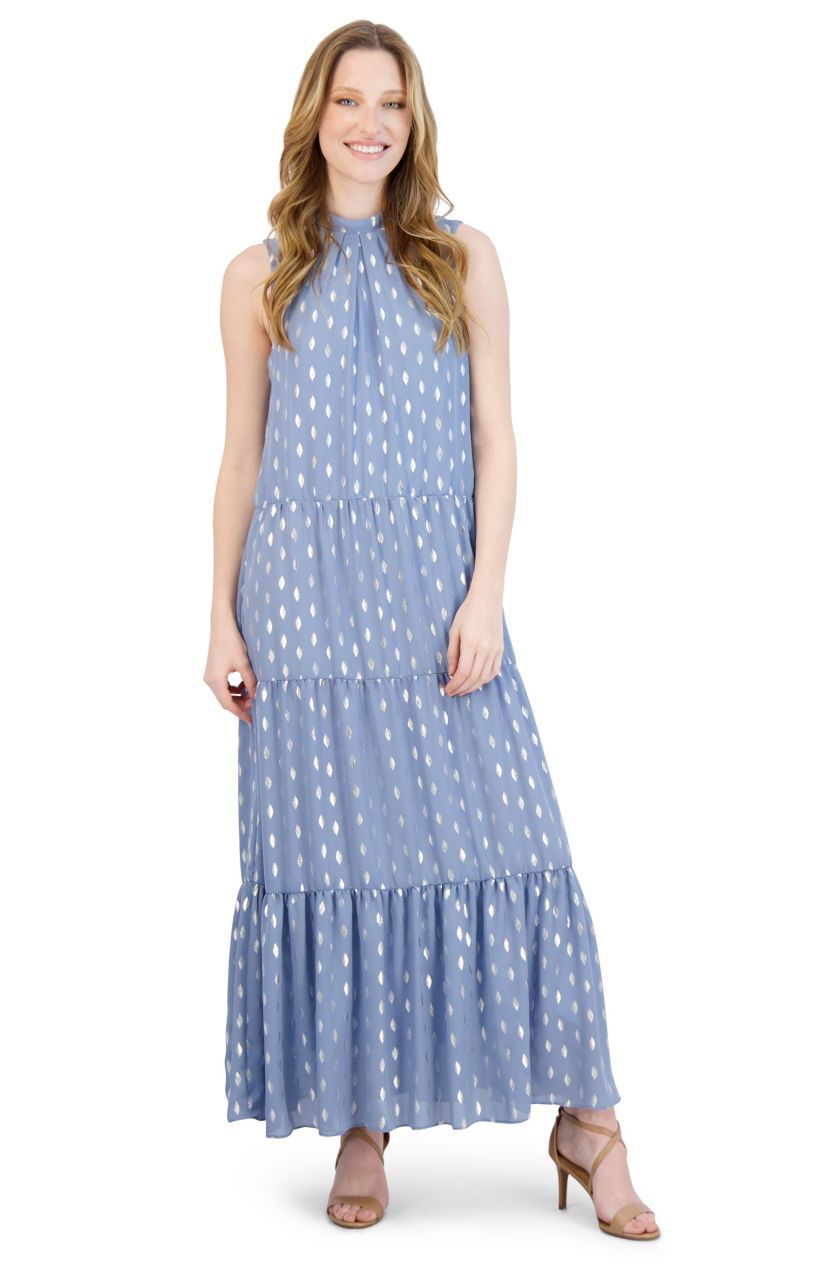 MOCK NK 3 TIER MAXI DRESS