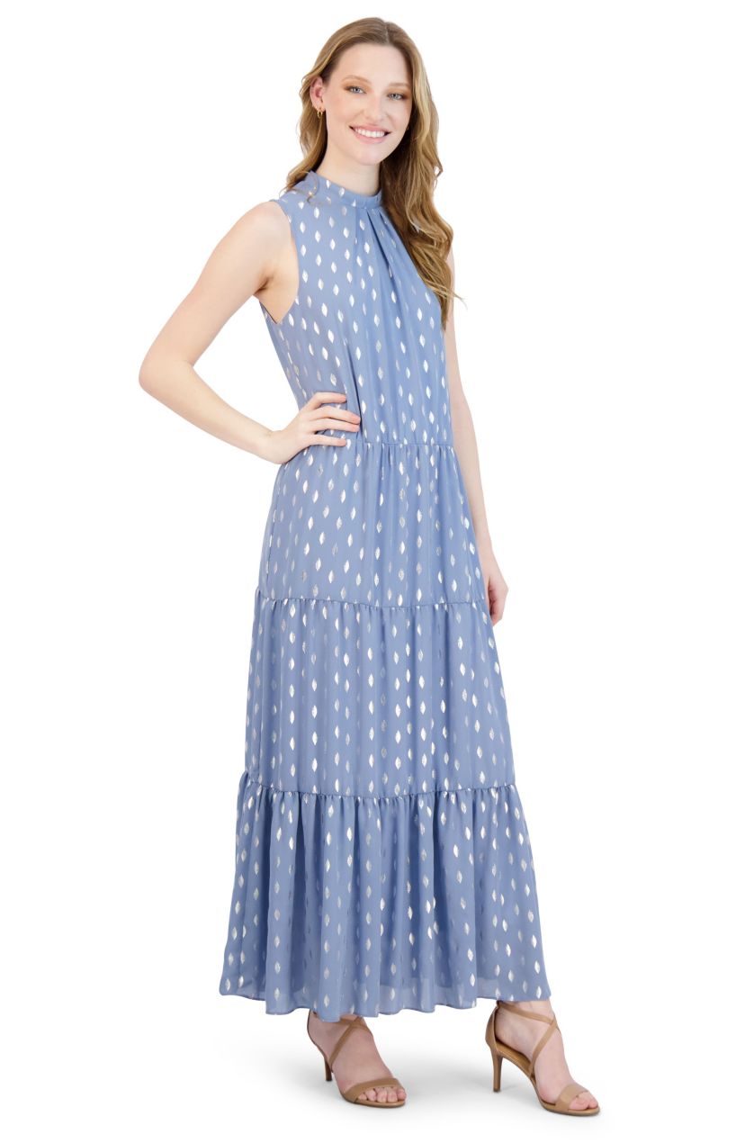 MOCK NK 3 TIER MAXI DRESS