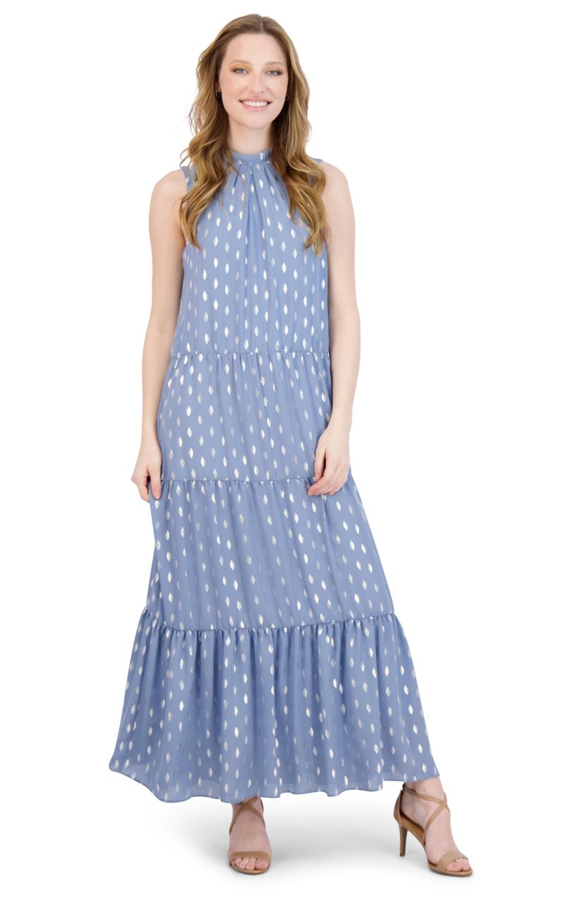 MOCK NK 3 TIER MAXI DRESS