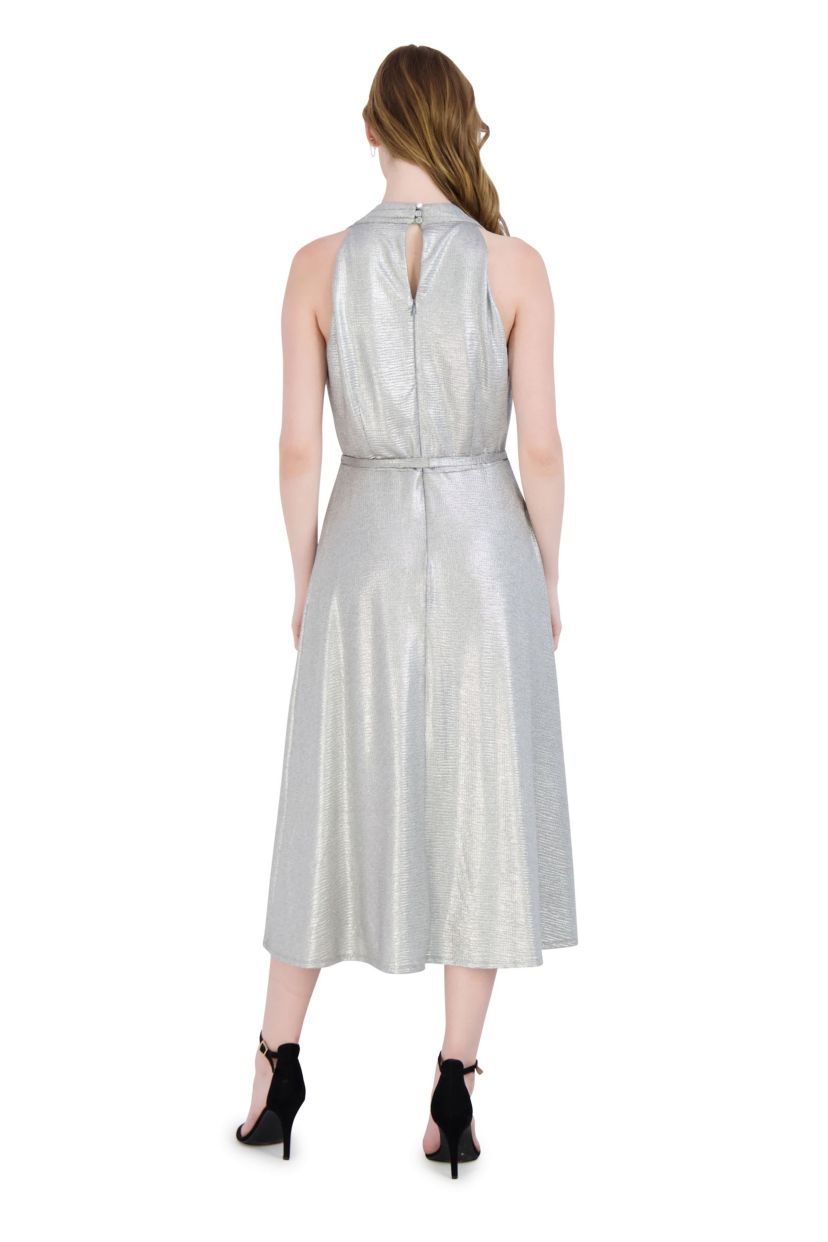 HALTER NECK MIDI DRESS
