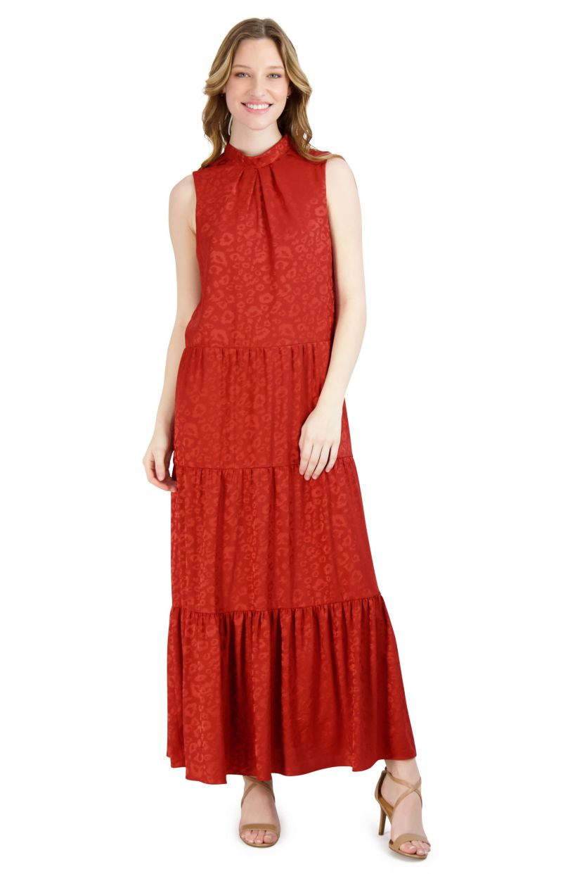 MOCK NK 3 TIER MAXI DRESS