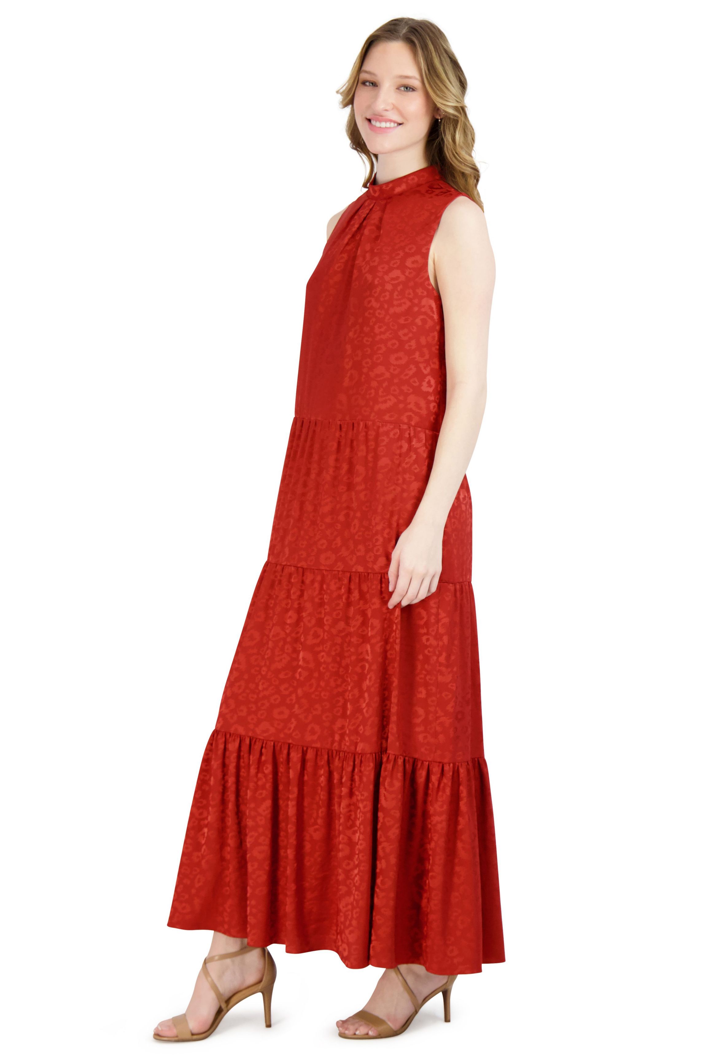 MOCK NK 3 TIER MAXI DRESS