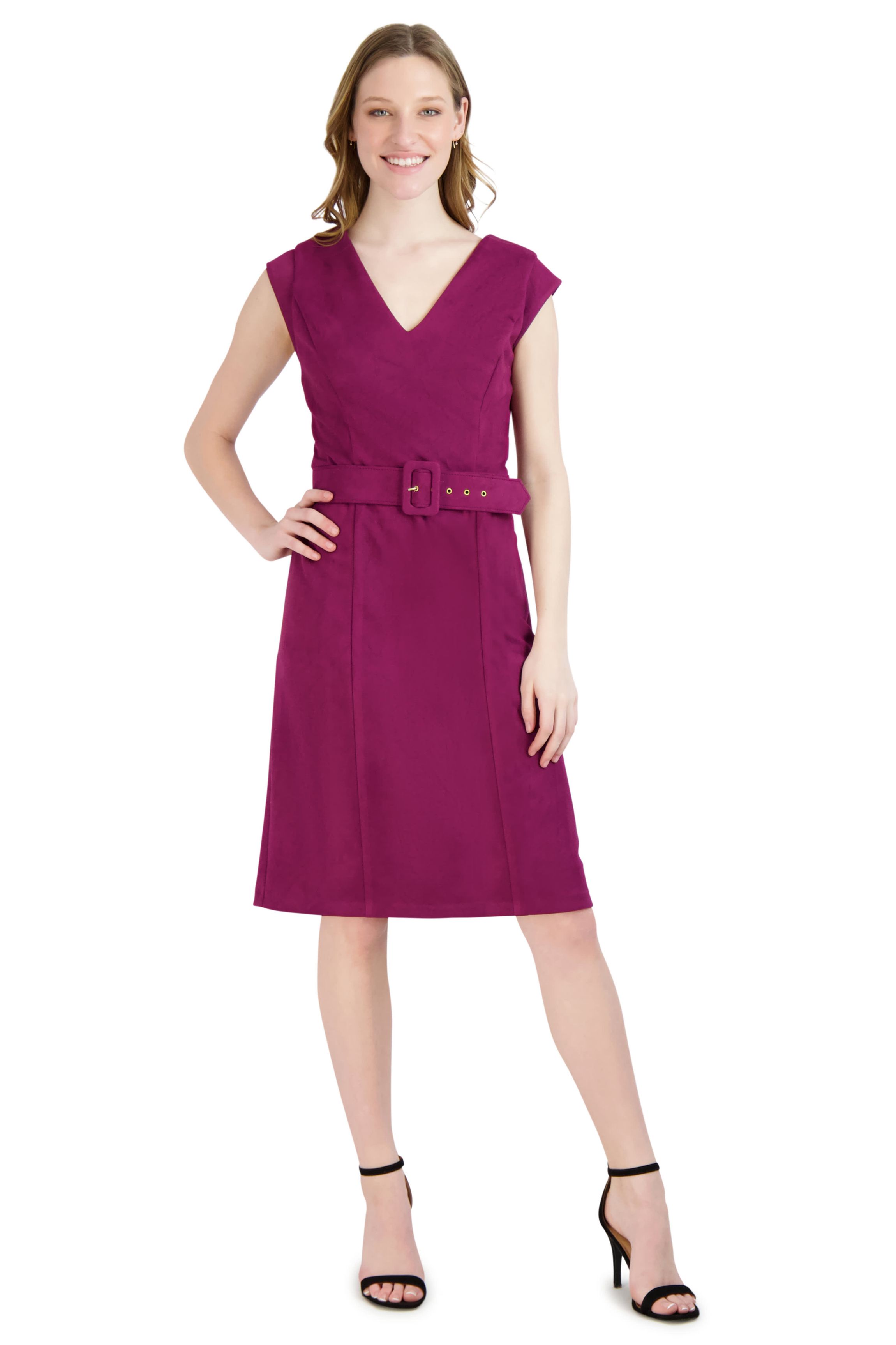 NECK DRESS WITH  BELT