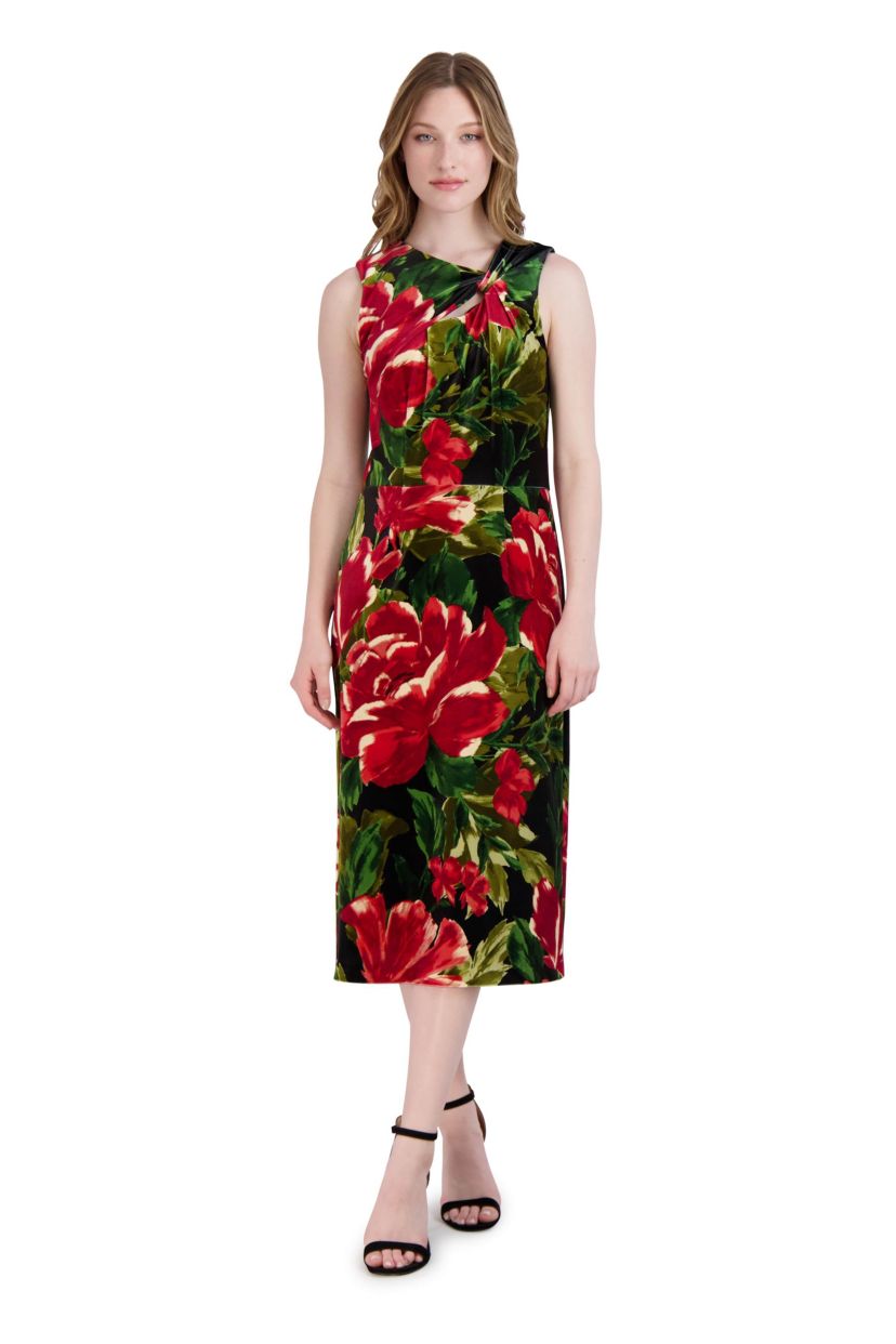 ASSYMETRICAL NECKLINE DRESS