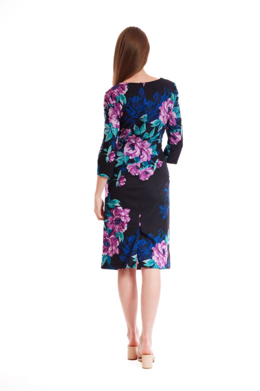 ASYMMETRICAL NECK MIDI DRESS