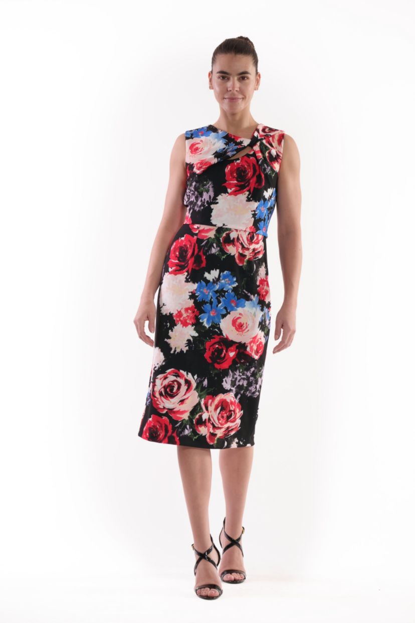 KEYHOLE MIDI DRESS