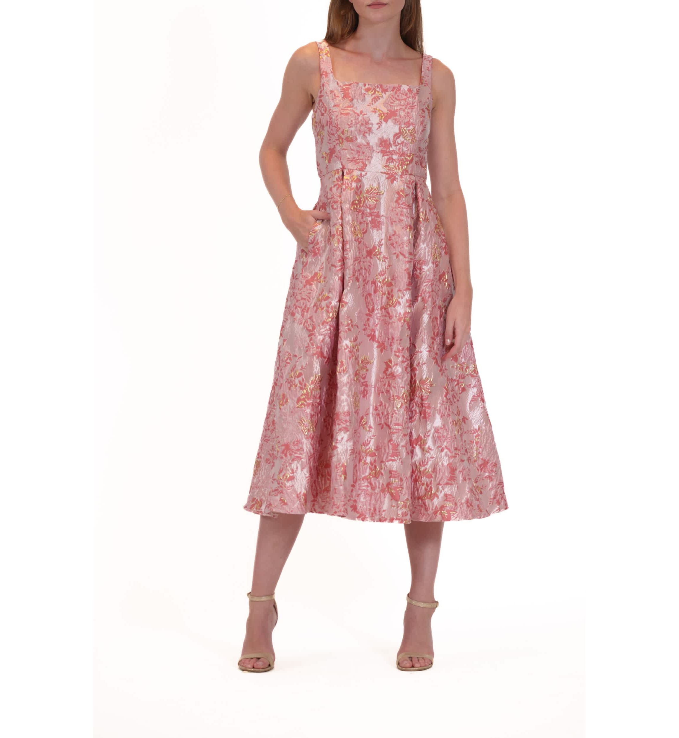 JACQUARD EVENING DRESS