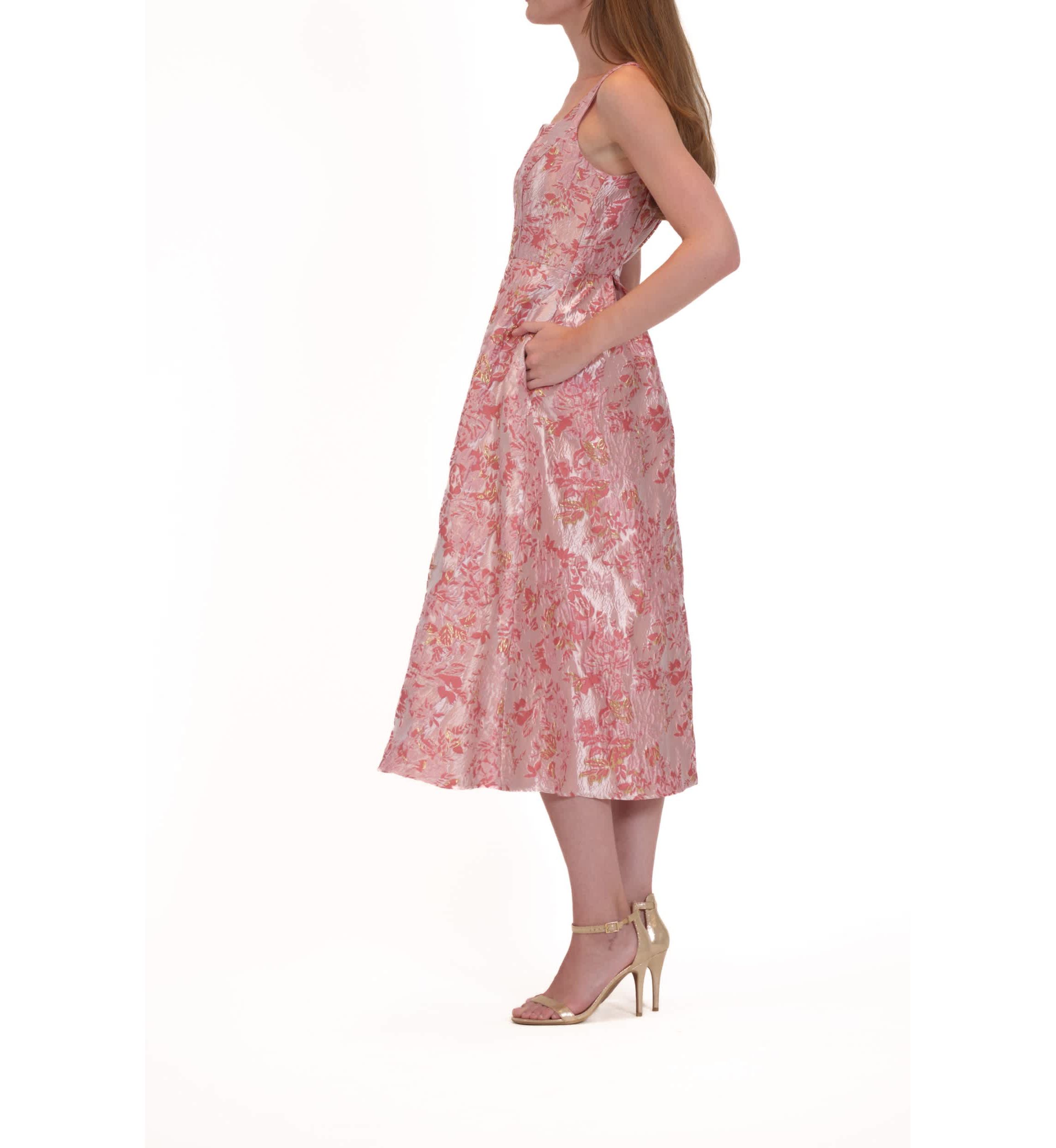JACQUARD EVENING DRESS