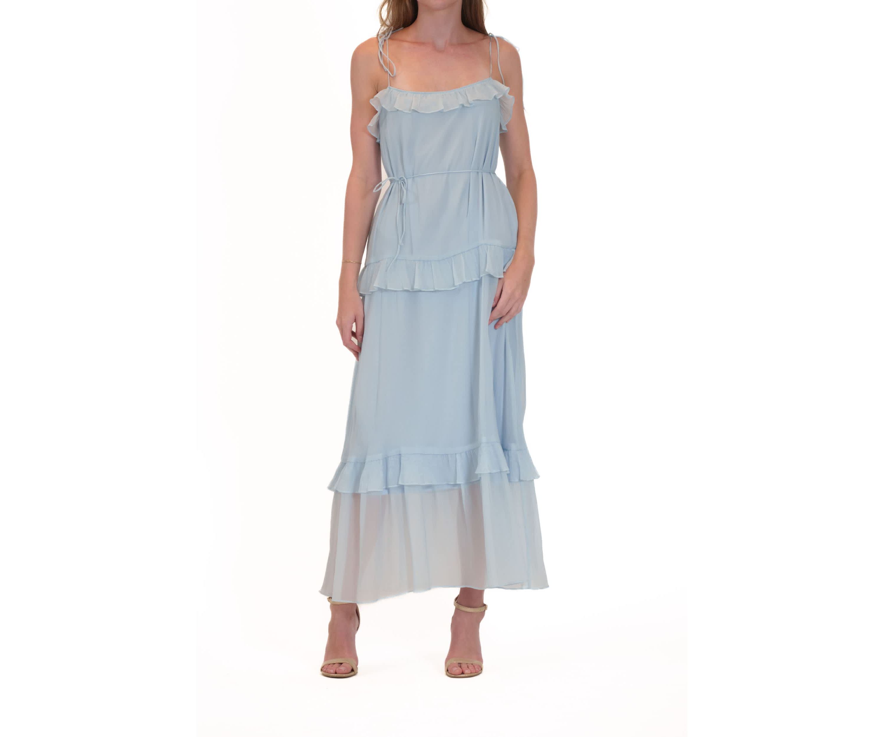 RUFFLE MAXI DRESS