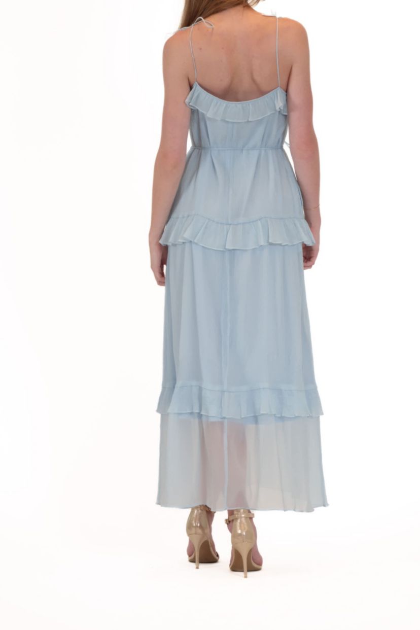 RUFFLE MAXI DRESS