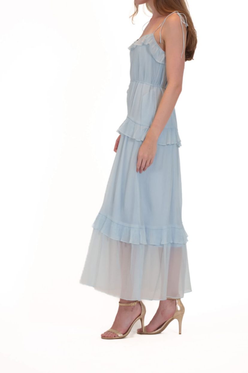 RUFFLE MAXI DRESS