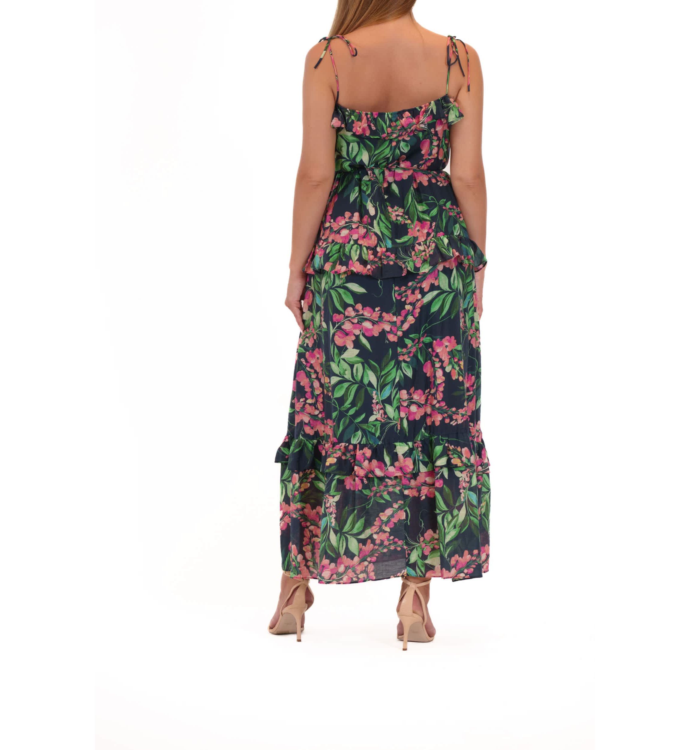 RUFFLE MAXI DRESS