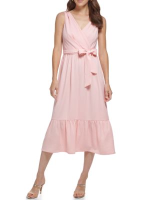 Women's chaps surplice midi dress hotsell