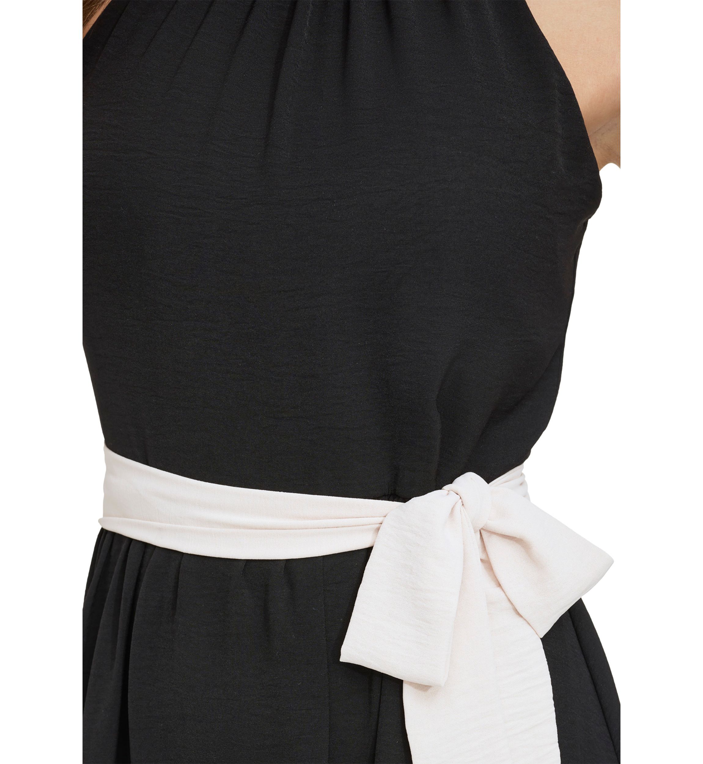 Womens Sleeveless Washed Fit and Flare Dress