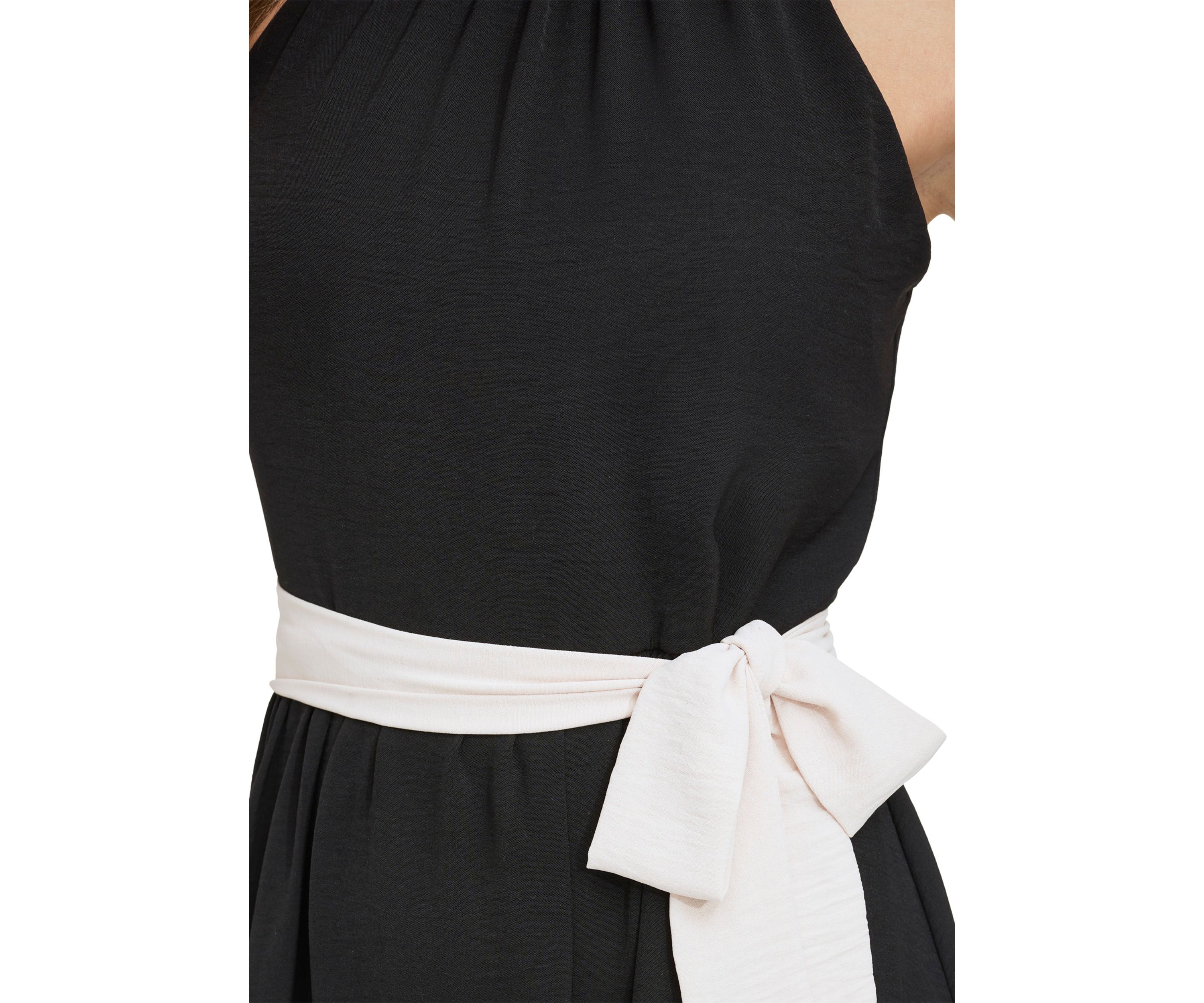 Womens Sleeveless Washed Fit and Flare Dress