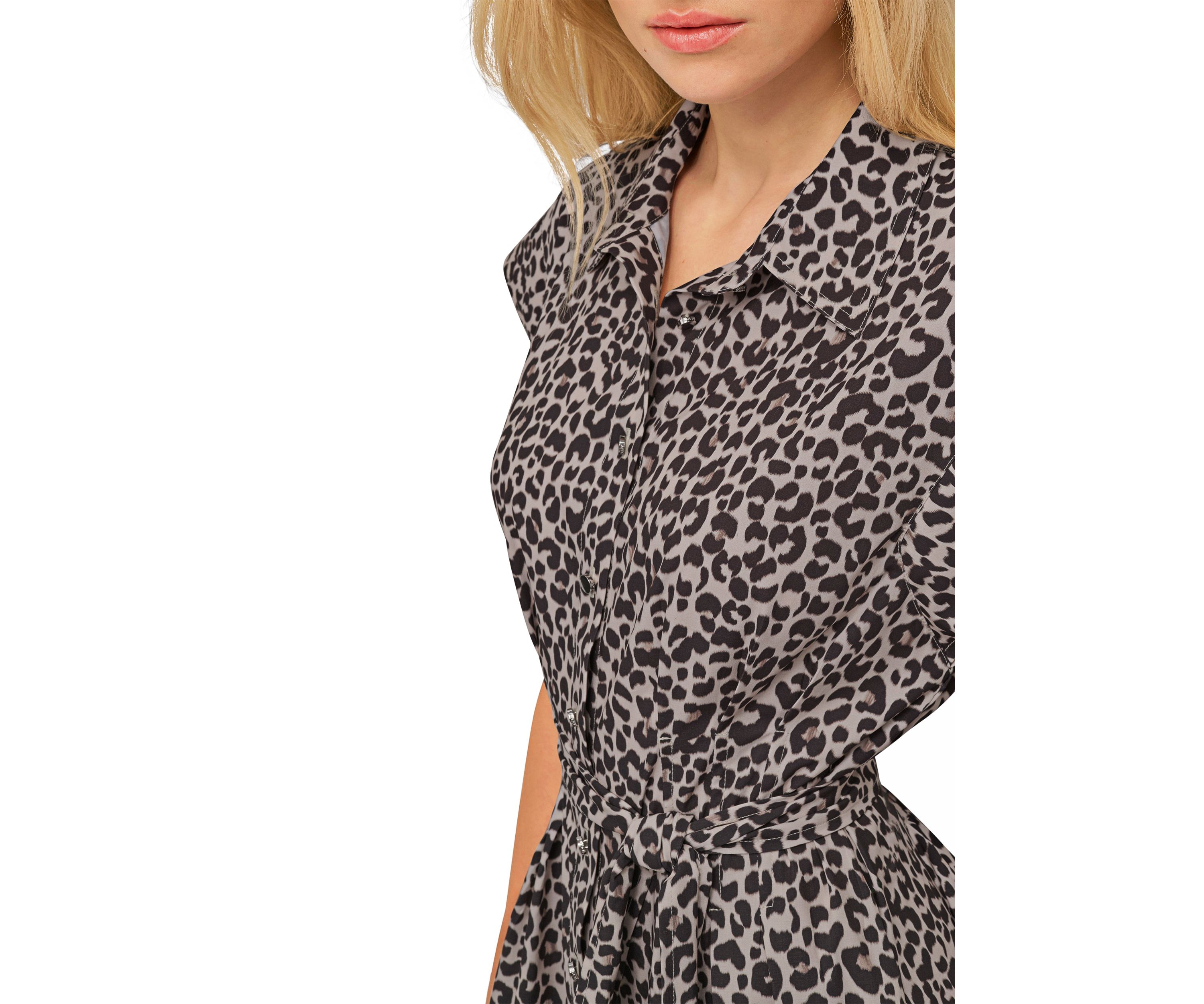 Womens Animal Printed A-Line Dress