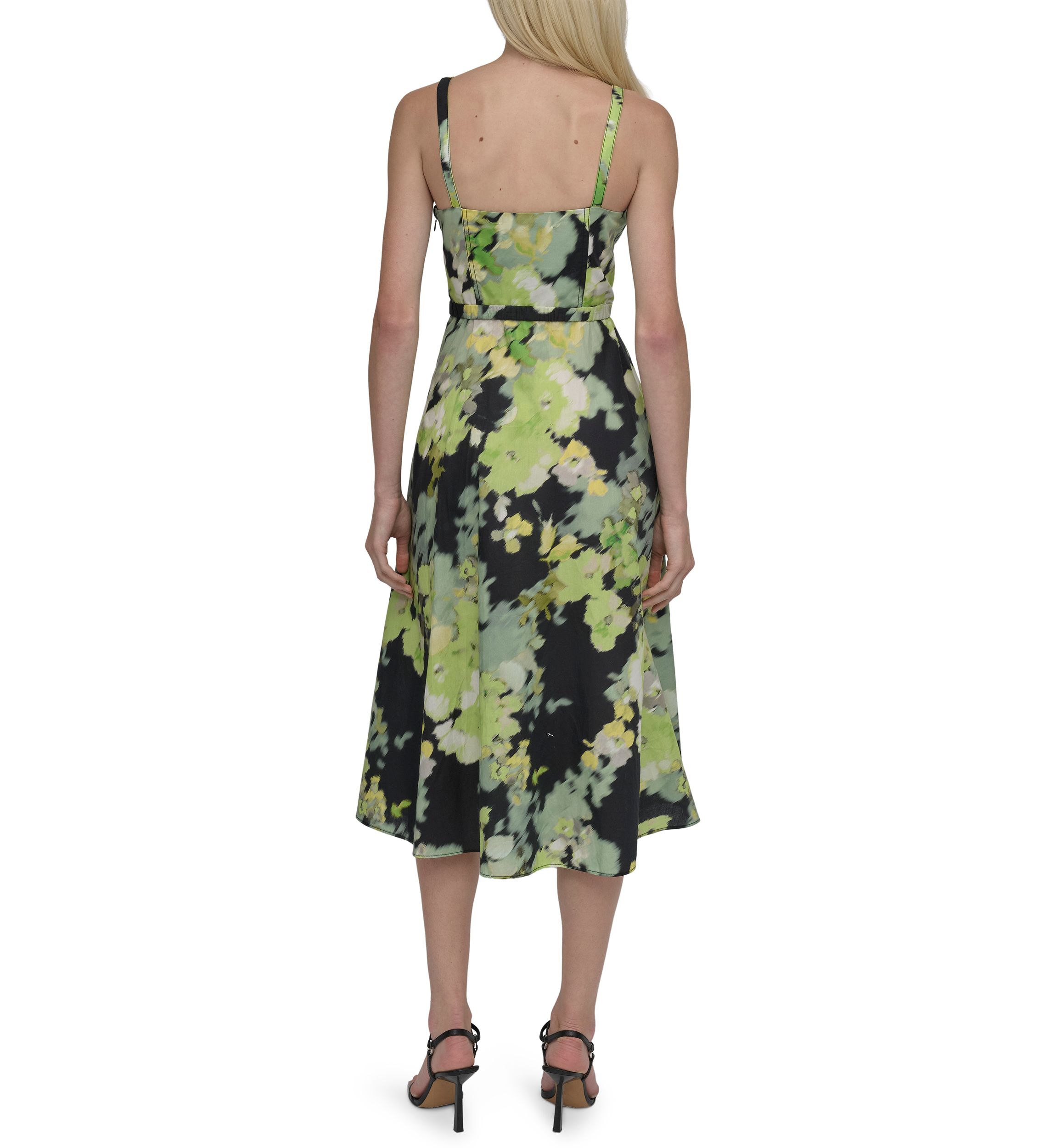 Womens Floral Printed A-Line Dress