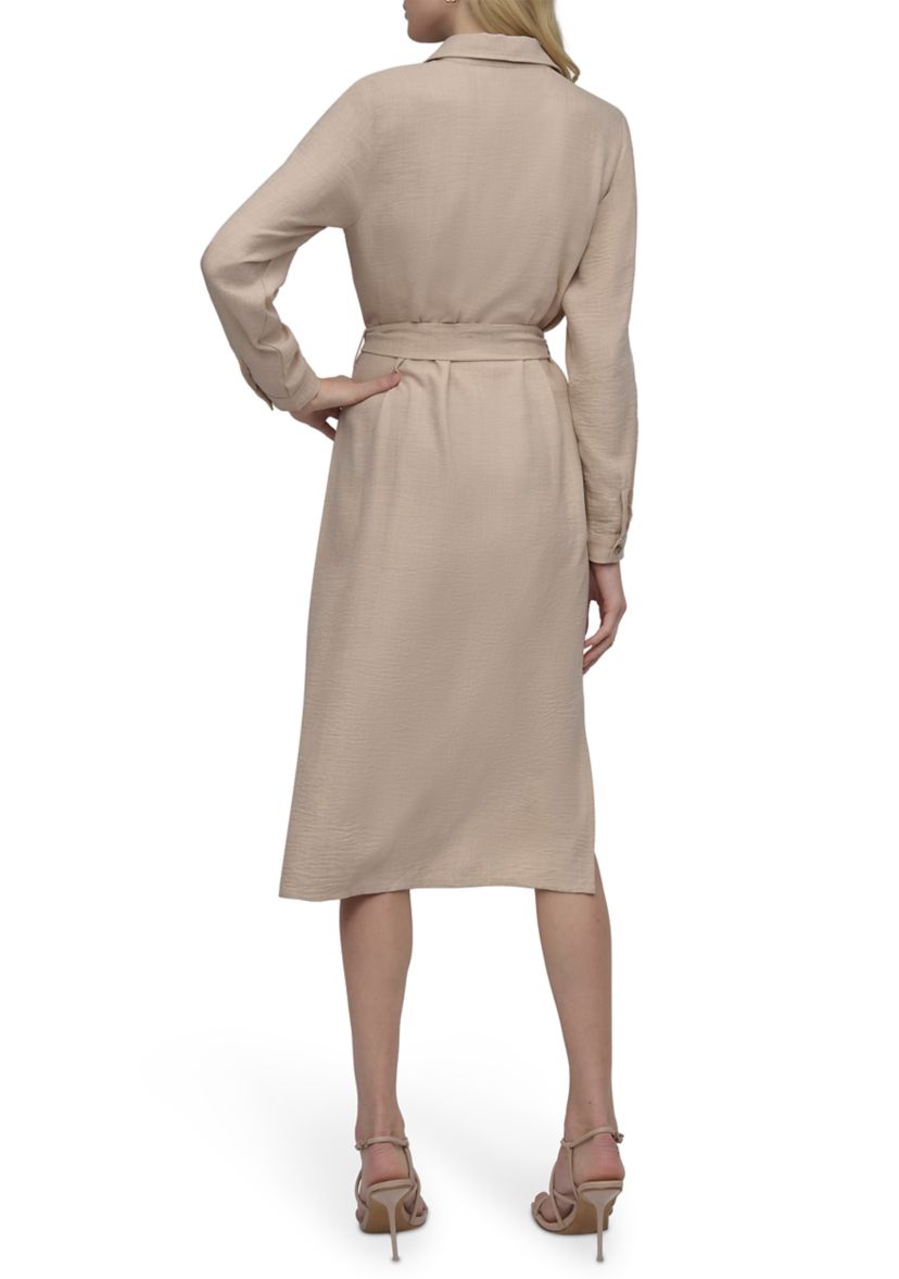 Womens Long Sleeve Collared Shirtdress