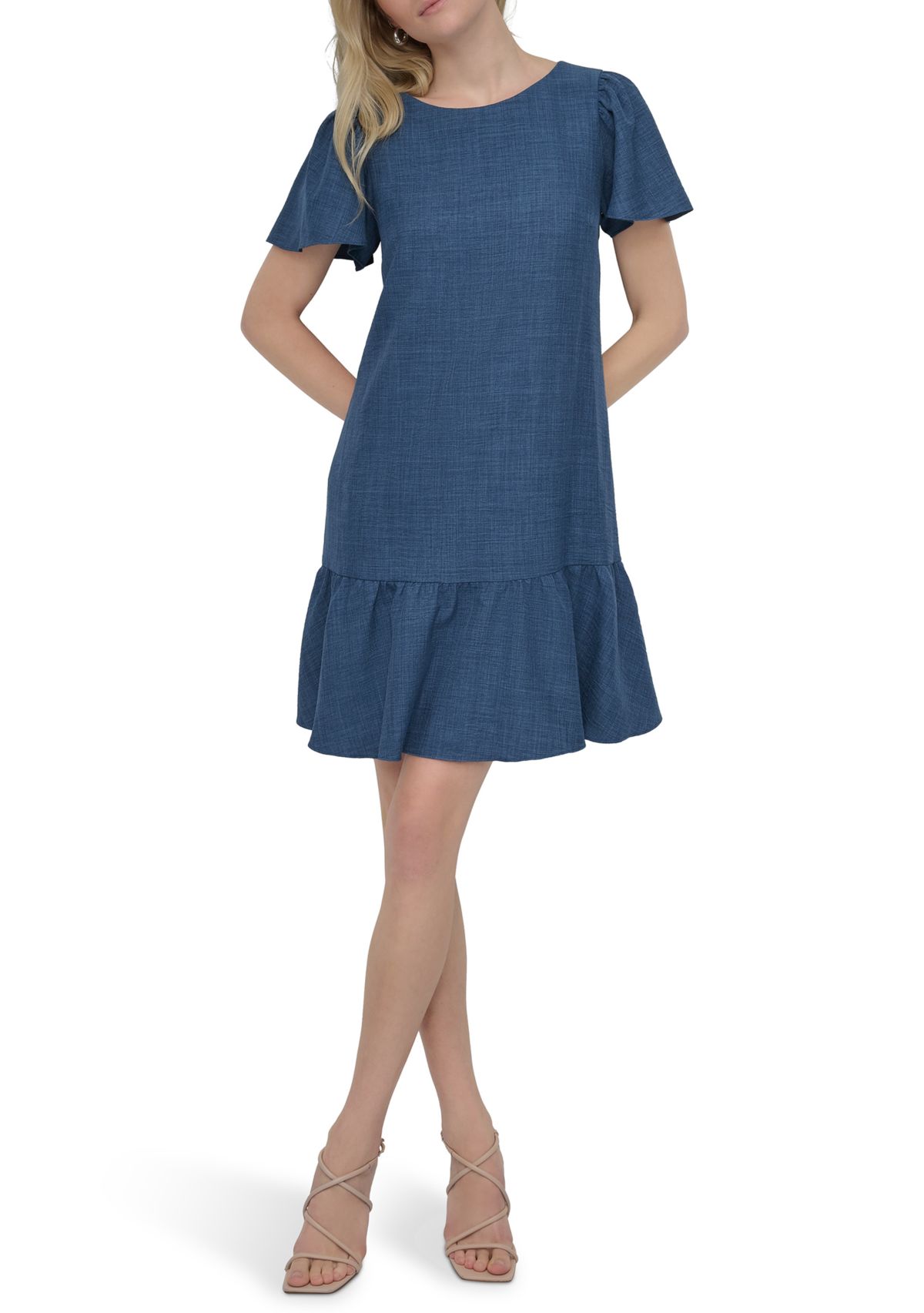 Womens Tiered A-Line Dress
