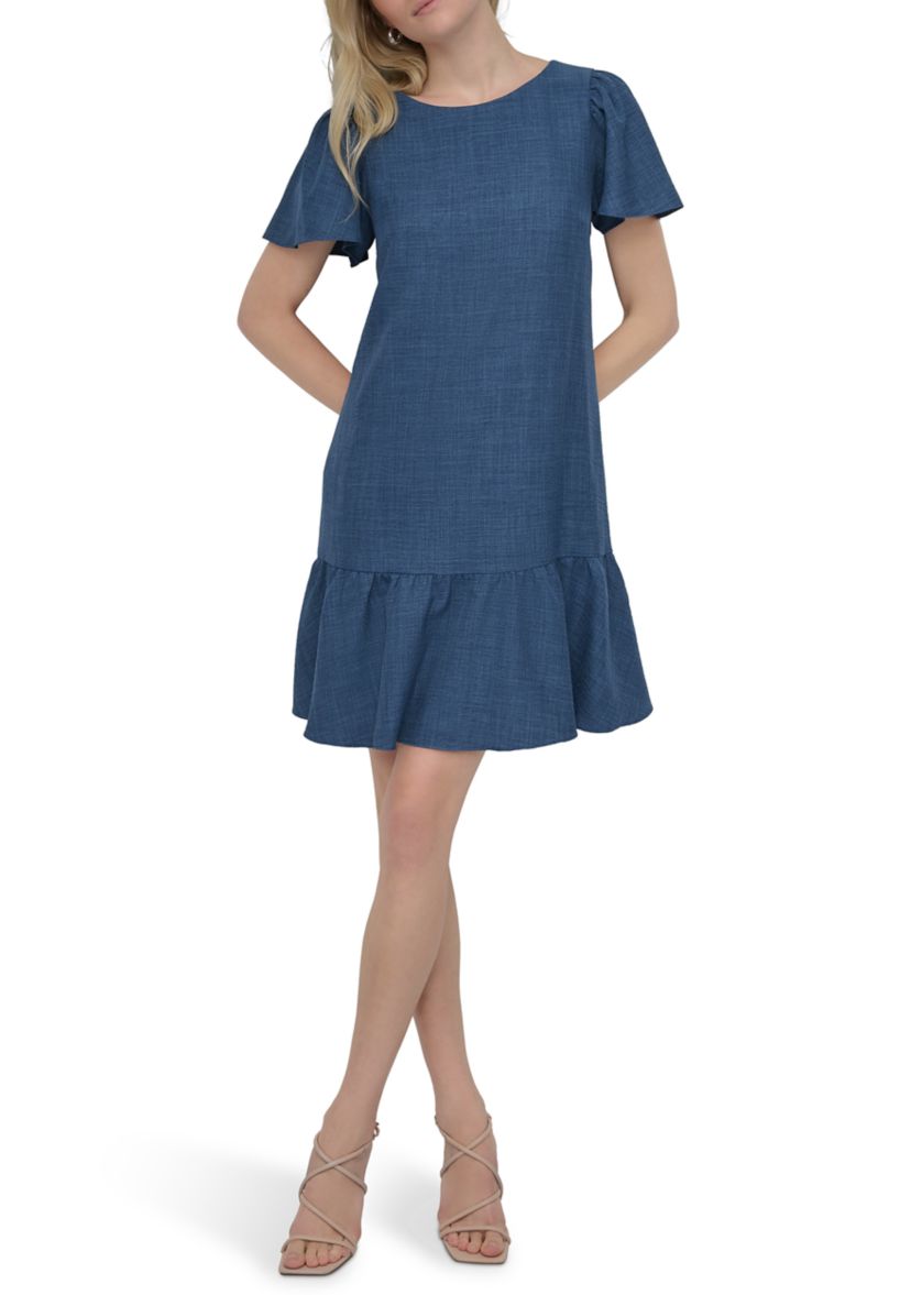 Womens Tiered A-Line Dress
