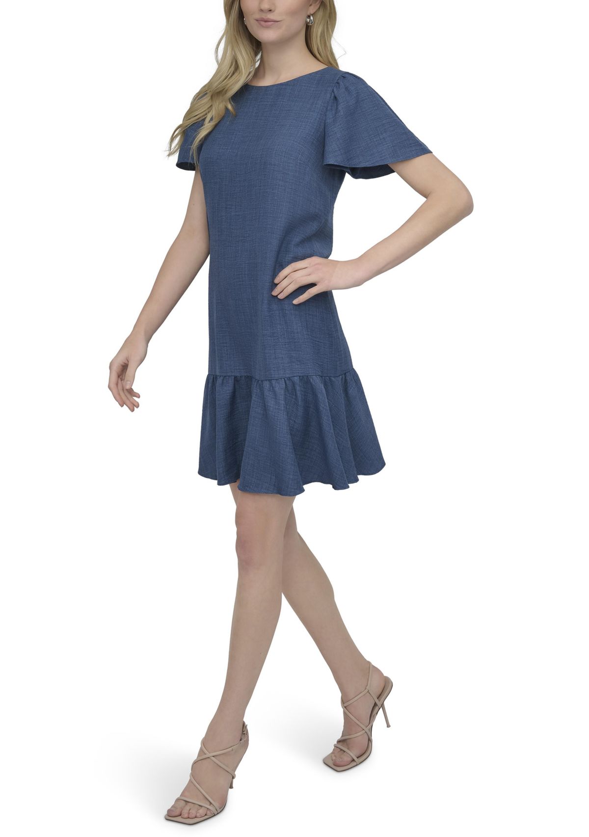 Womens Tiered A-Line Dress