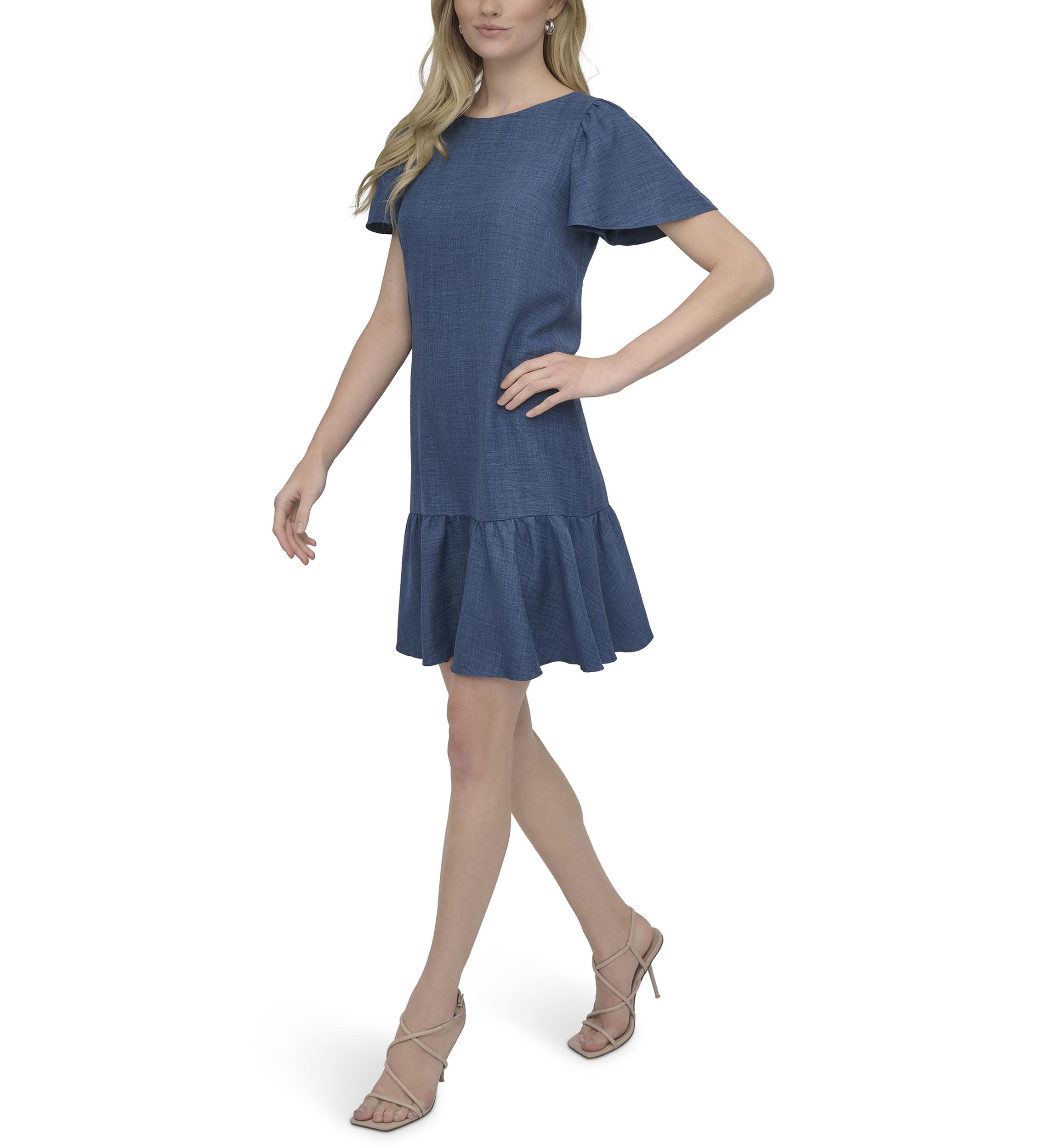 Womens Tiered A-Line Dress
